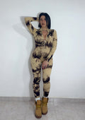 Tutone jumpsuit